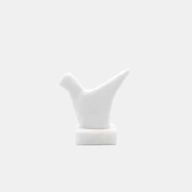 White Dove Sculpture, Naxos Marble, H9.5