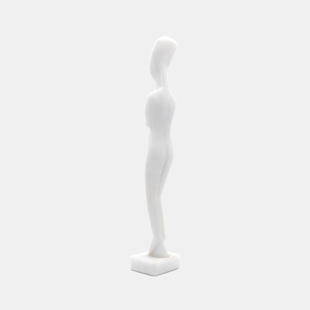 Cycladic Sculpture, Naxos Marble Female Figurine H18.5