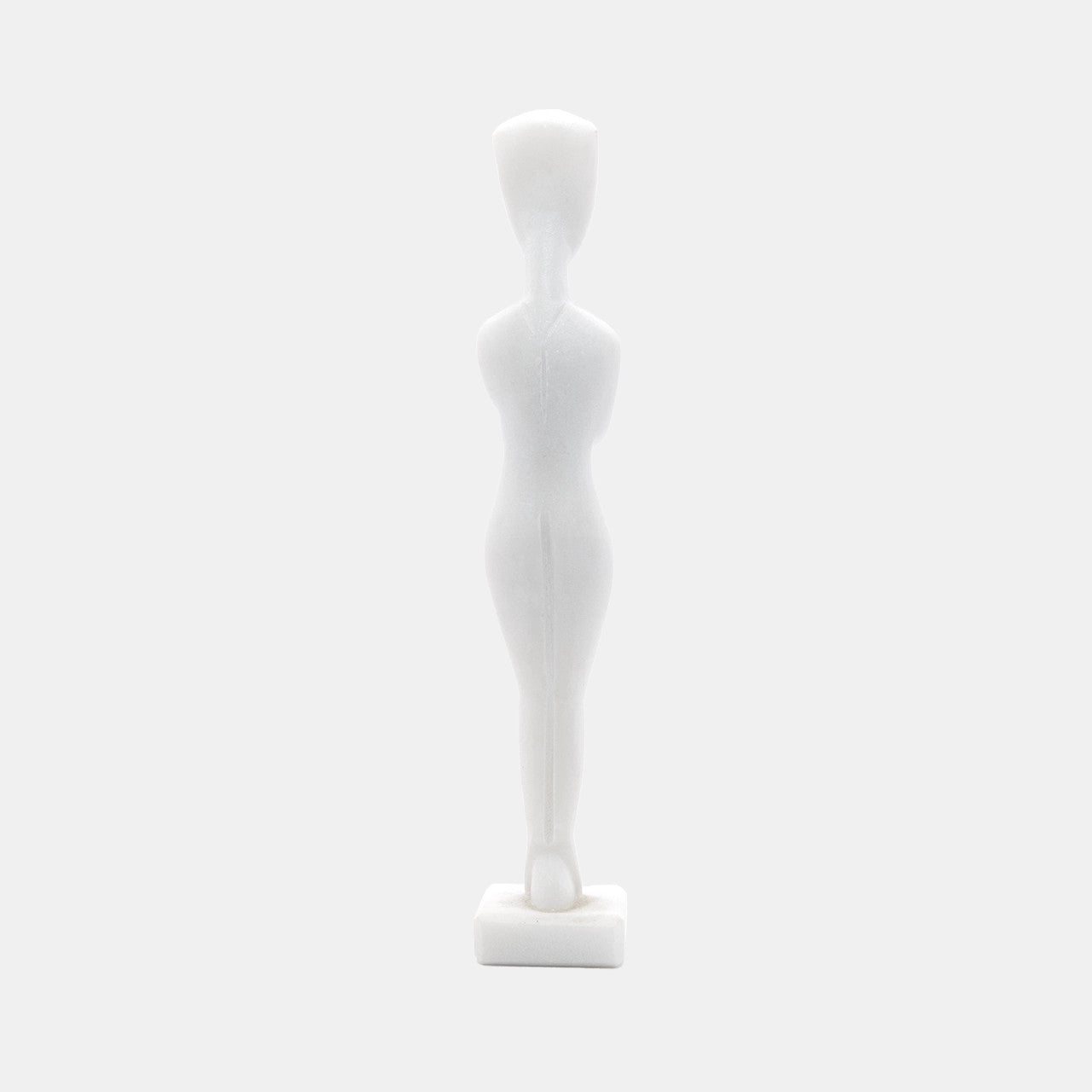 Cycladic Sculpture, Naxos Marble Female Figurine H18.5