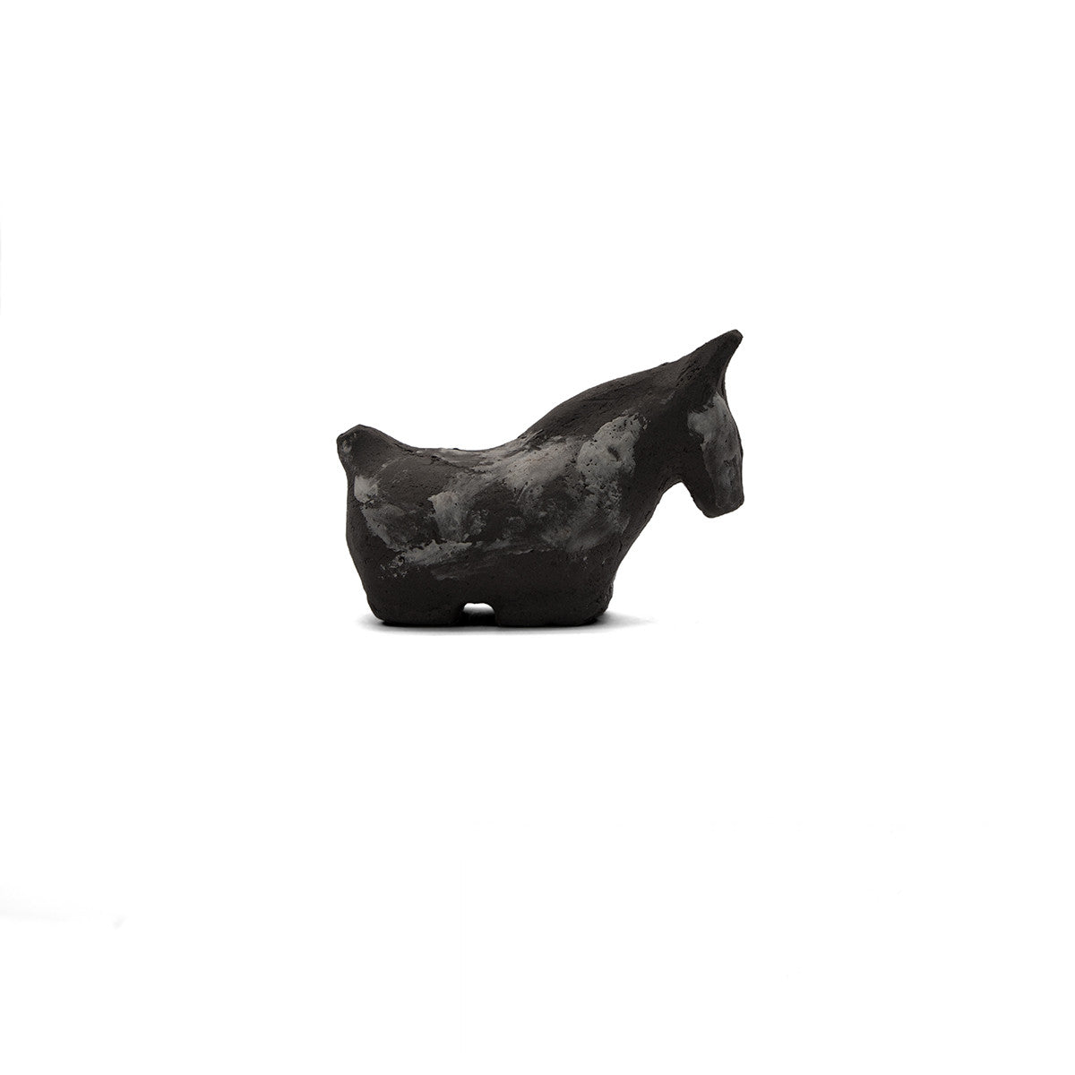 Ancient Greek Donkey Sculpture in Gray