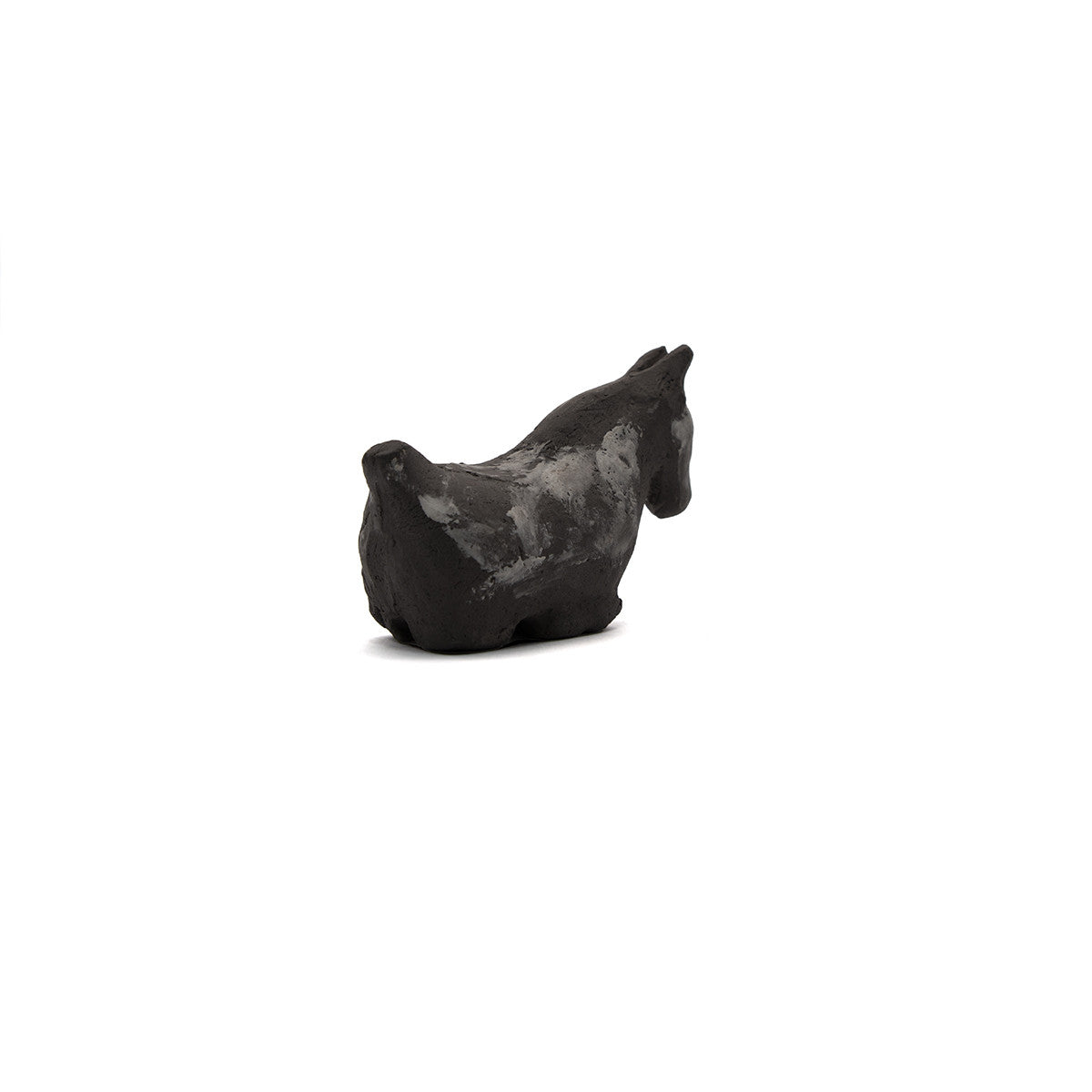 Ancient Greek Donkey Sculpture in Gray