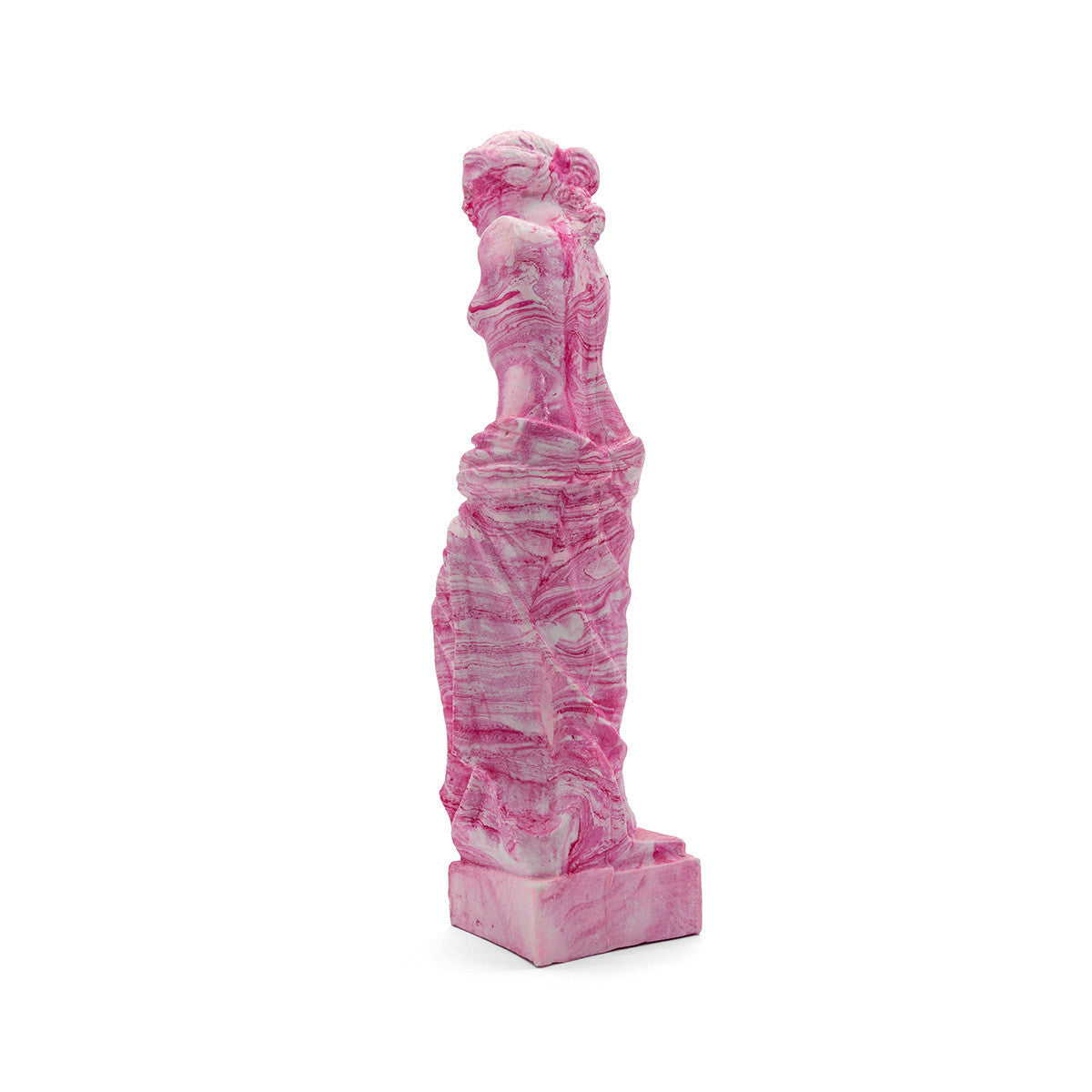 Handmade Venus de Milo Pink Ebru Statue – Greek Art Reimagined
