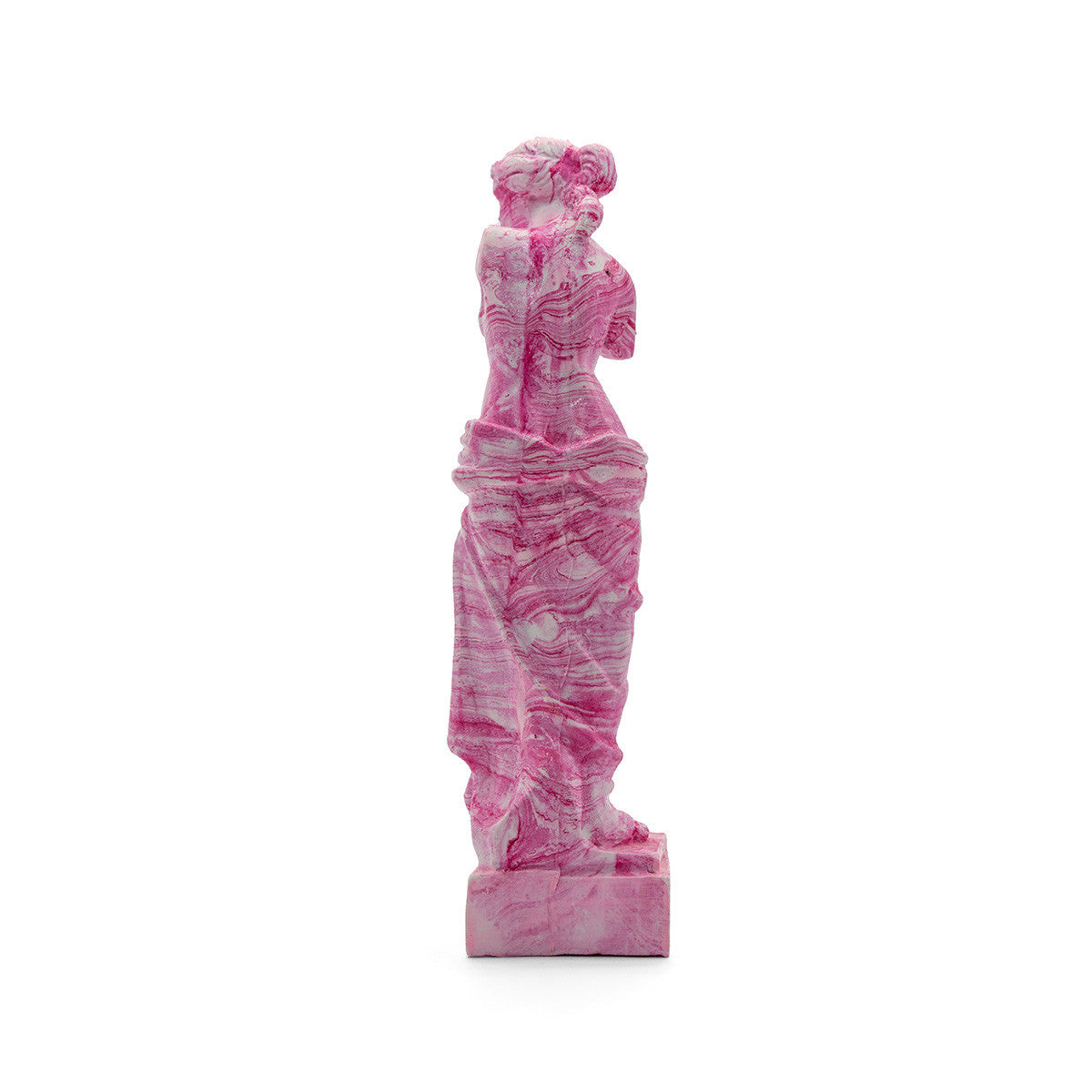 Handmade Venus de Milo Pink Ebru Statue – Greek Art Reimagined