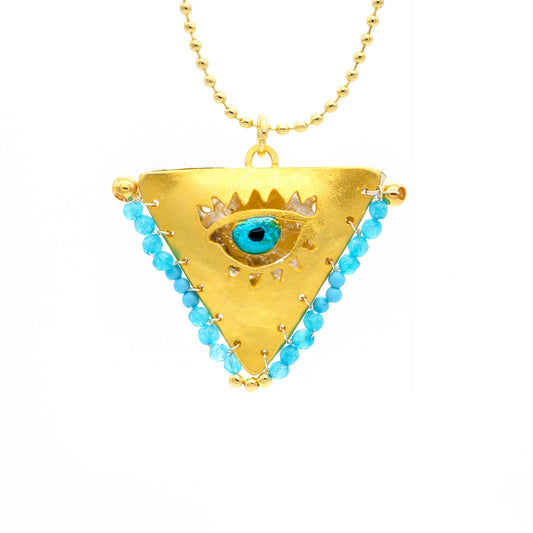Baby Blue "Filakto" Talisman, Lucky Charm, Necklace