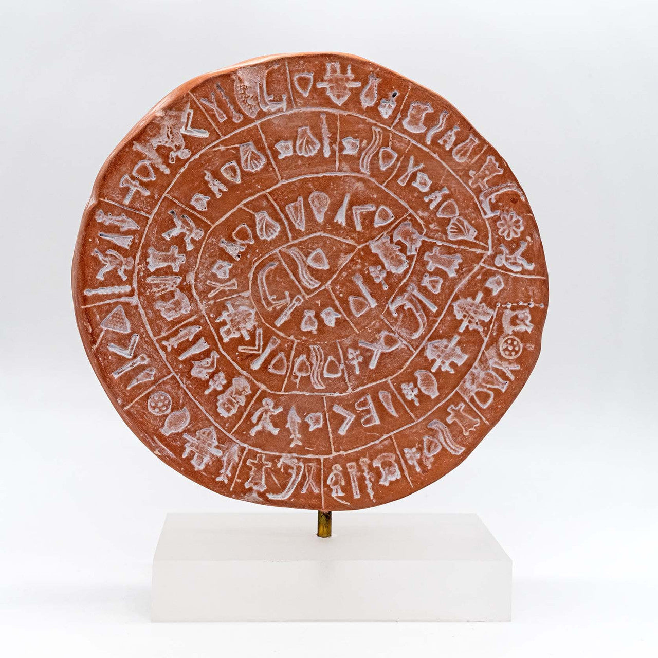 Phaistos Disc on a stand, Handcrafted Art