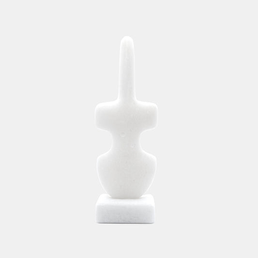 Handmade Cycladic Violin-Shaped Sculpture – Naxos Marble