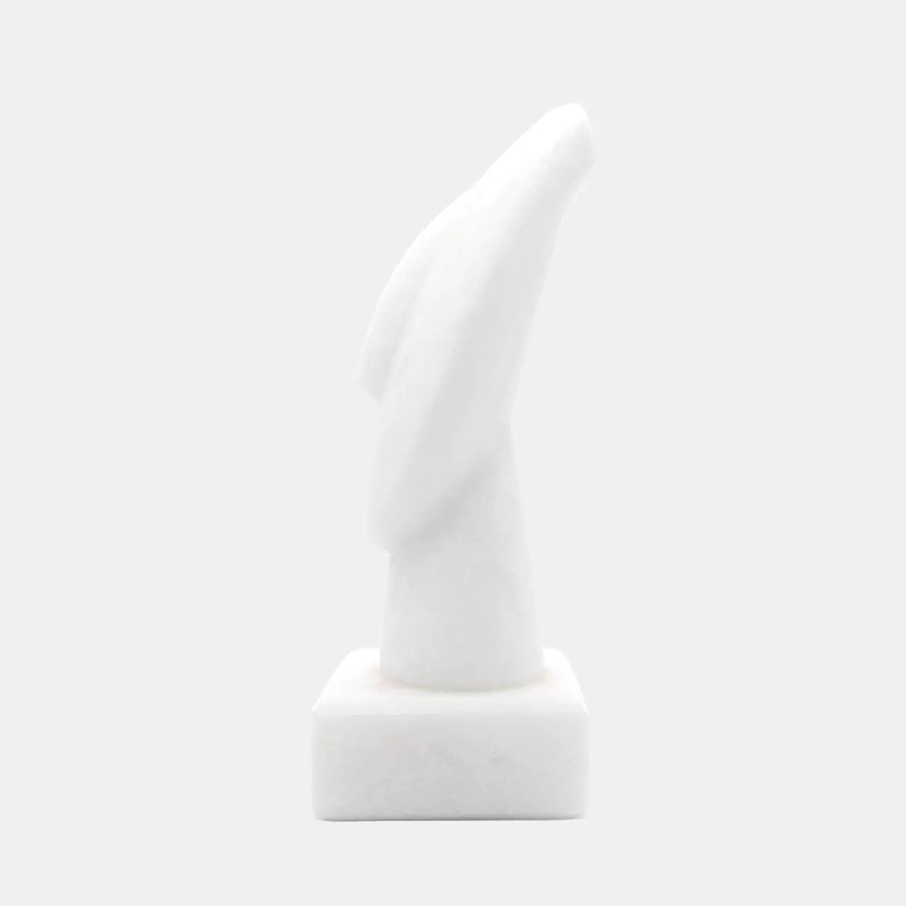 Handmade Cycladic Head Sculpture – Round Spedos Naxos Marble