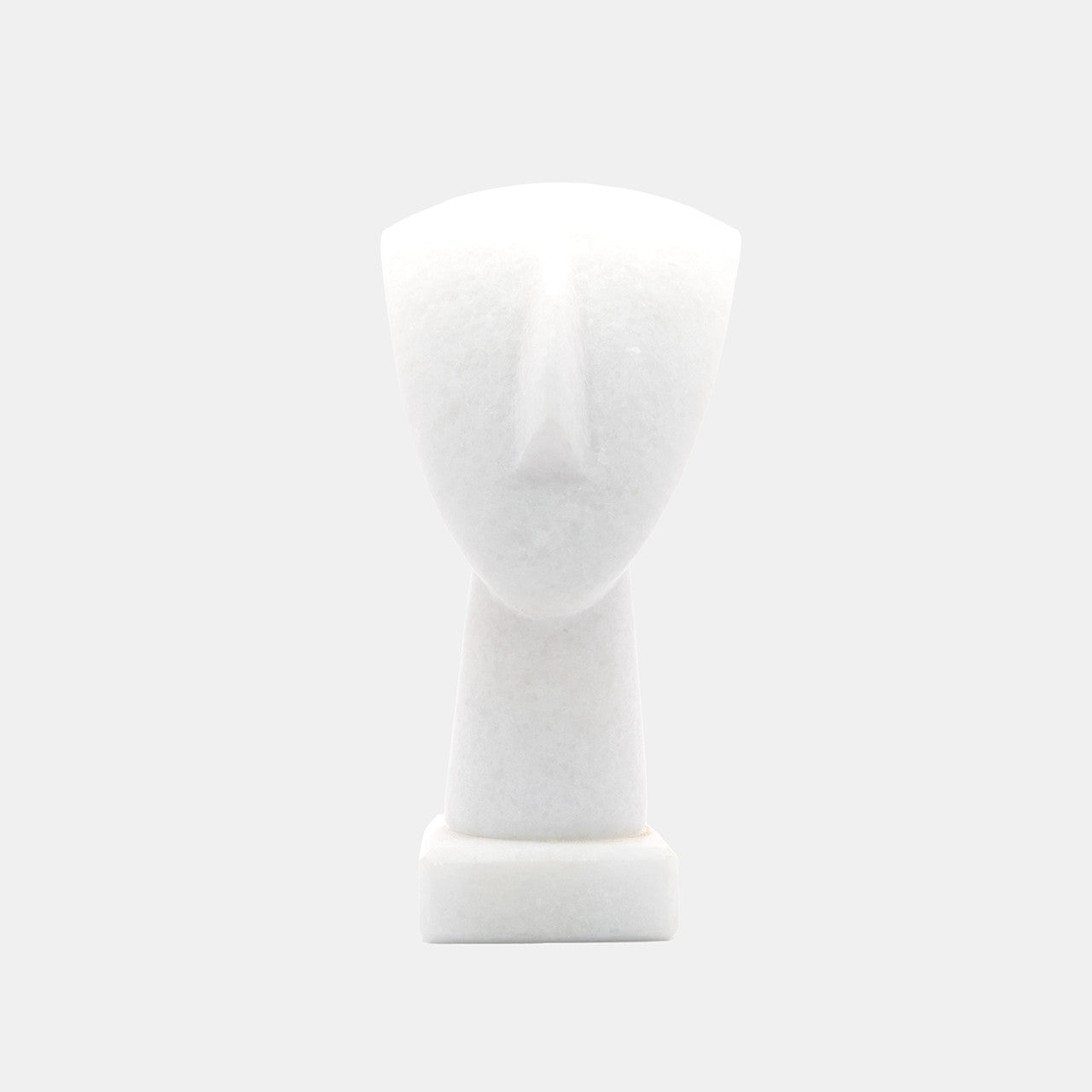 Exquisite, handcrafted Triangle Spedos Head, crafted from Naxos Marble, embodying the minimalistic elegance of Cycladic art in a captivating figurine.