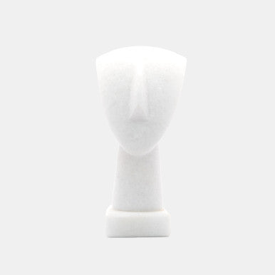 Head of a Figurine, Triangle Spedos, Naxos Marble, Cycladic Art H16
