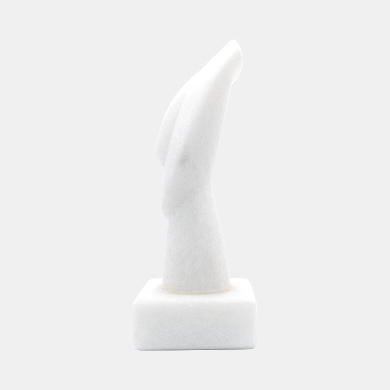 Handmade Cycladic Head Sculpture – Triangle Spedos Figurine in Naxos Marble
