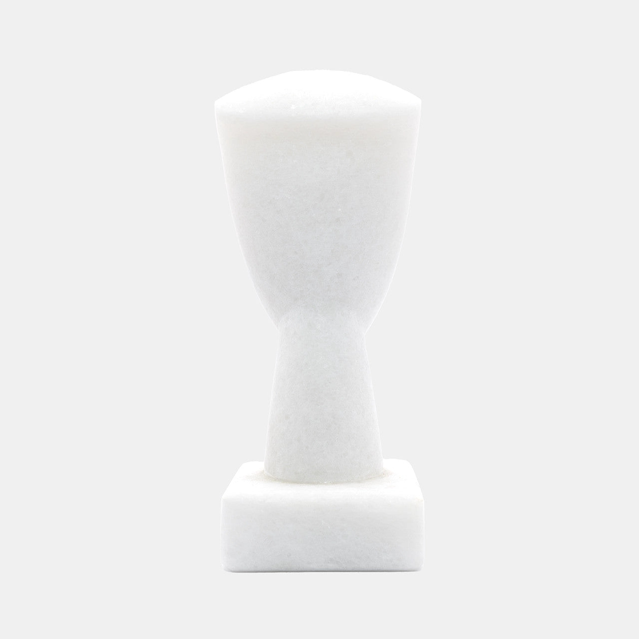 Handmade Cycladic Head Sculpture – Triangle Spedos Figurine in Naxos Marble