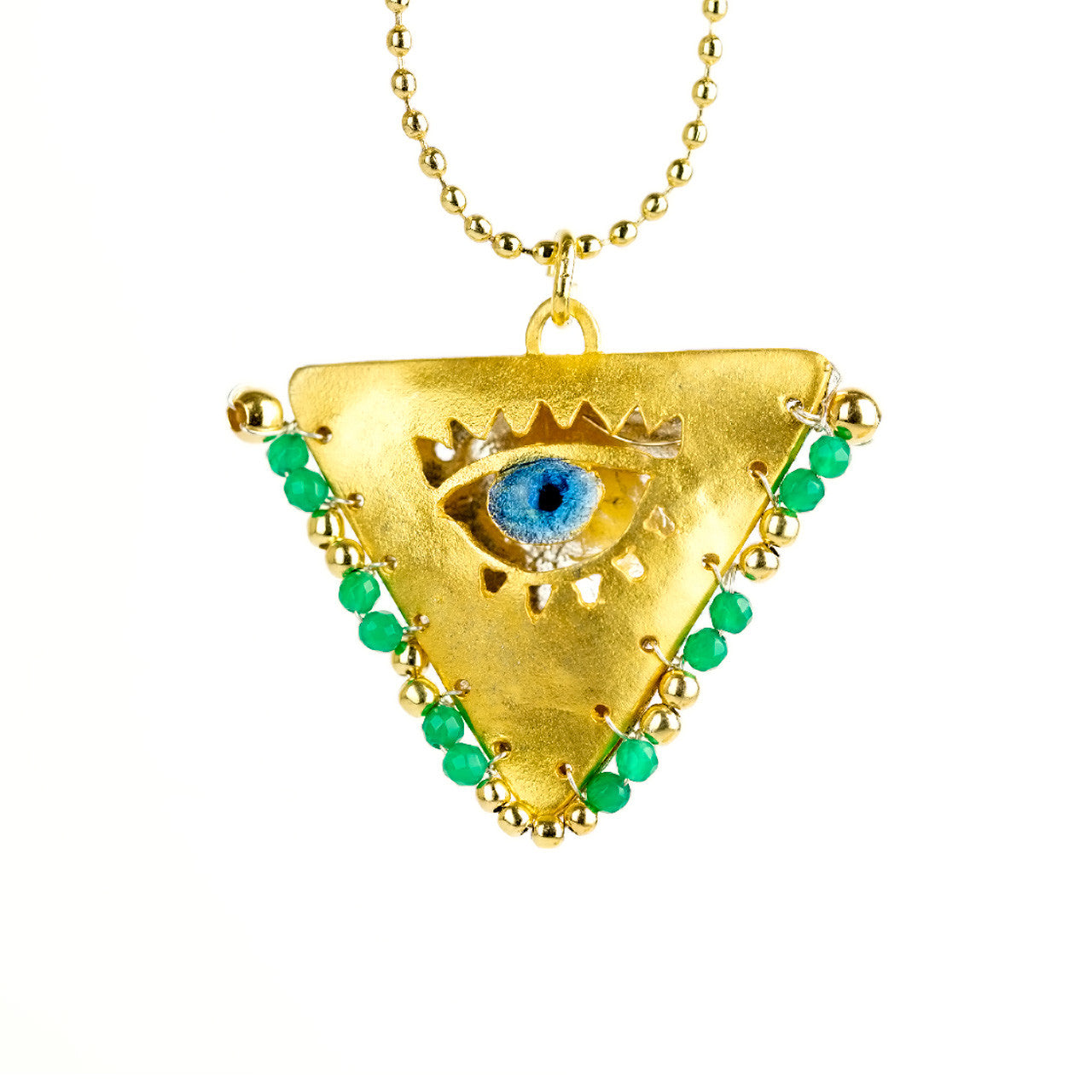 Viridian Green "Filakto" Talisman, Lucky Charm, Pendant