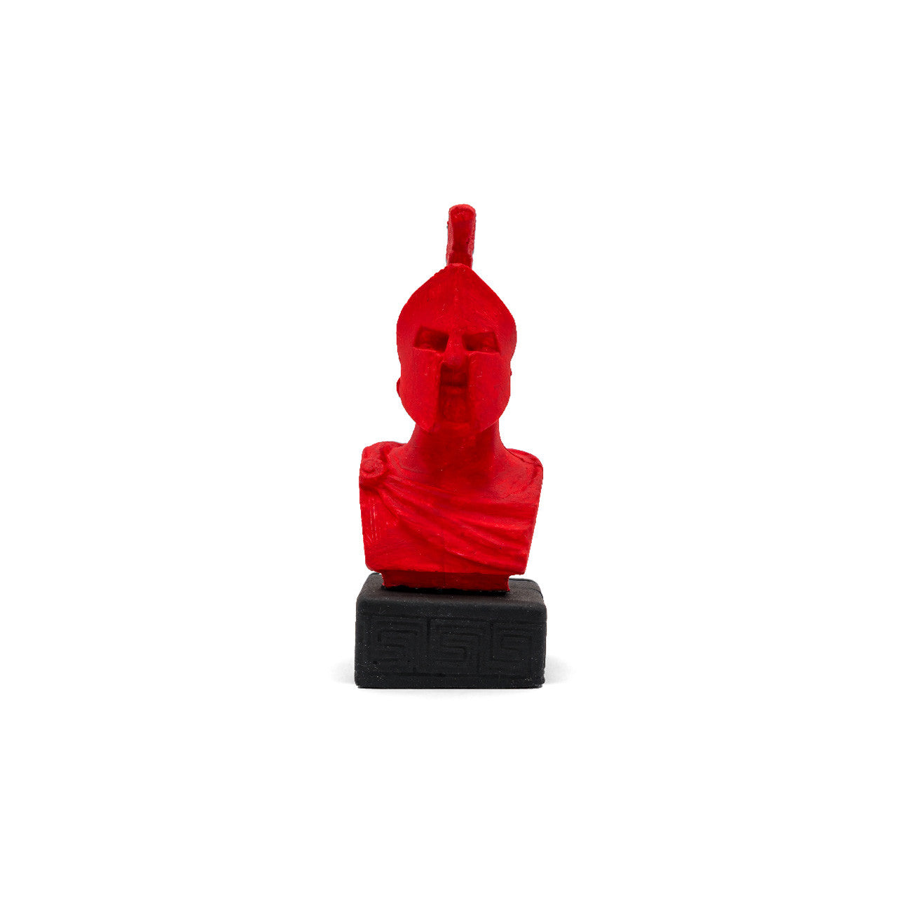 Bring the legendary King Leonidas and the fiery spirit of ancient Sparta to life with this striking handcrafted red Spartan warrior figurine. Meticulously shaped from durable clay and concrete, this bold decorative piece encapsulates history and artistry.