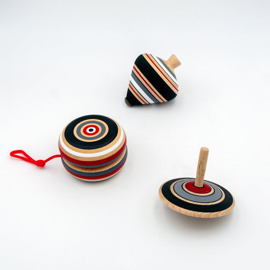 Tereza of Naxos Set of 3 Ancient Wooden Toys, Handpainted Art 45 € Tereza's Greek Concept Store