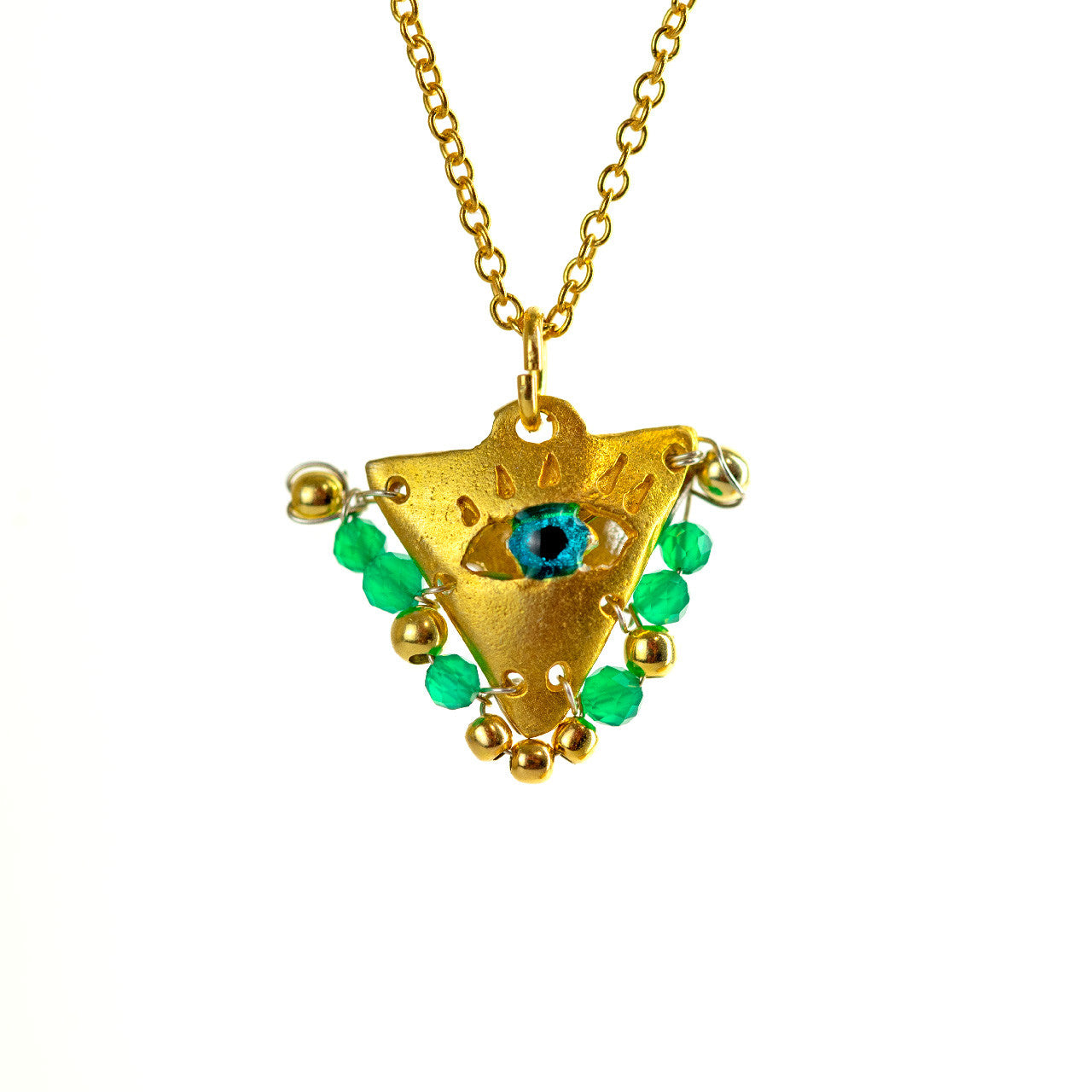 Emerald "Fylachto" Talisman, Lucky Charm, Pendant