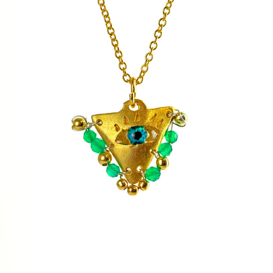 Emerald "Fylachto" Talisman, Lucky Charm, Pendant