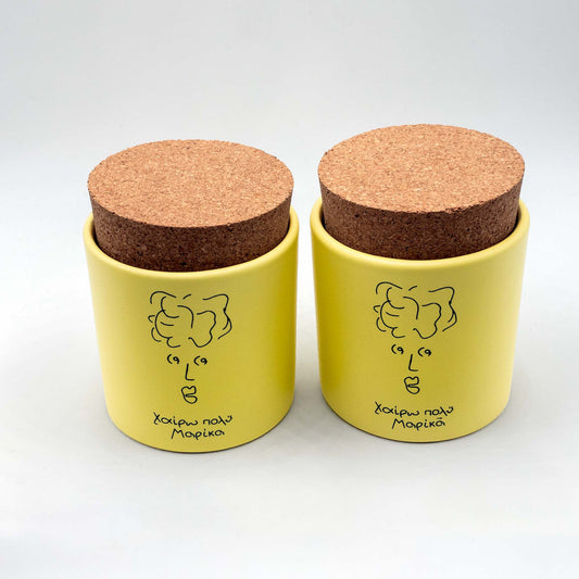 Meet Marika Set of 2 Meet Marika Sugar/Coffee Jar Home Decoration 40 € Tereza's Greek Concept Store