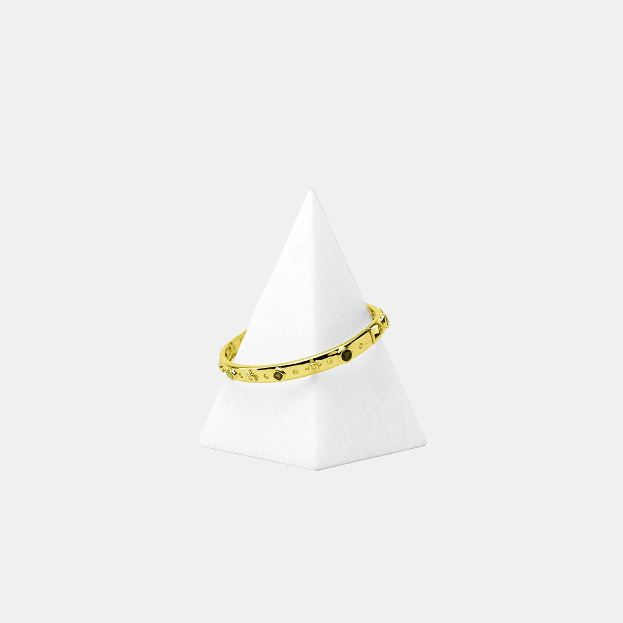 Thassos White Marble Pyramid Sculpture | Elegant Home Decor Art