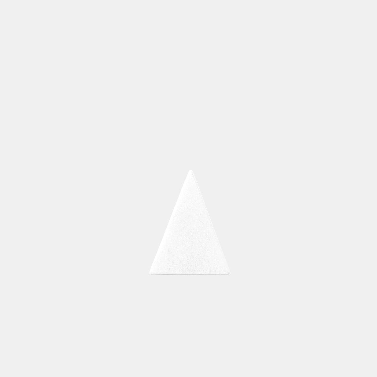 Thassos White Marble Pyramid Sculpture | Greek Handcrafted Art Piece