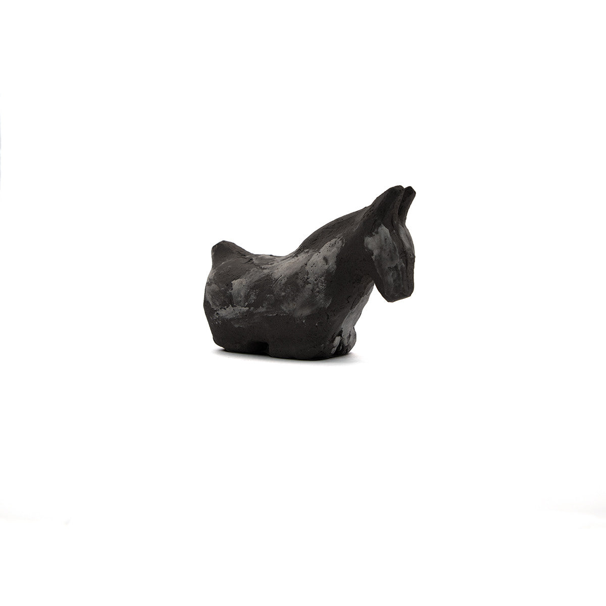 Ancient Greek Donkey Sculpture in Gray styled view