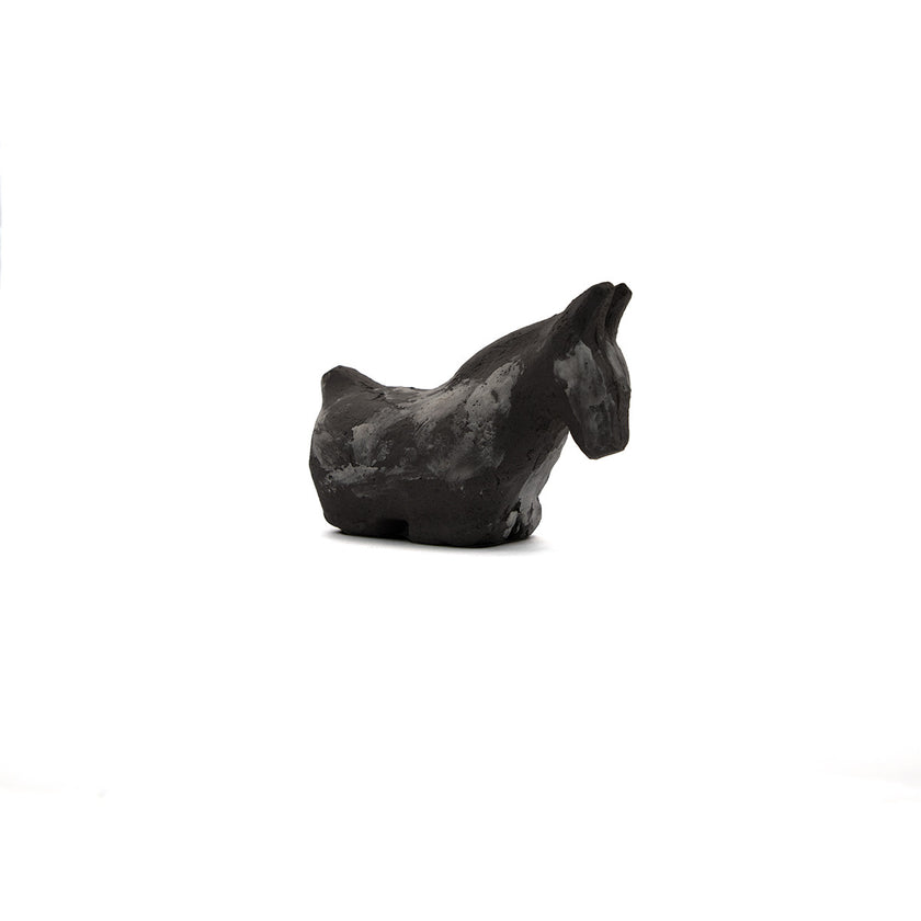 Ancient Greek Donkey Sculpture in Gray styled view