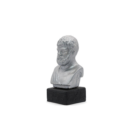 Close up of handmade aristotle figurine