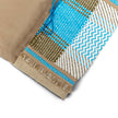 Beige Tassels & Light Blue Handcrafted Envelope Pouch detail view