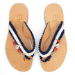 Spiral, Handmade Leather Sandals, with Nautical Rope detail view