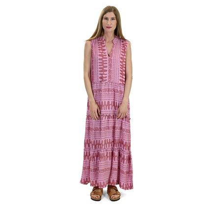 Experience sun-drenched Greece with this handmade maxi dress, crafted full of authentic Greek flair. Wear it on your next travel adventure with a pair of sandals and a floppy hat, then use it as your new festival wear.