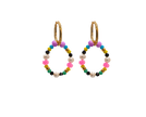 Boho Style, Colourful, Hoop Earrings detail view