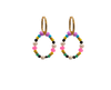 Boho Style, Colourful, Hoop Earrings detail view