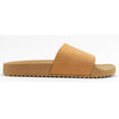 Leather Flatforms in Beige