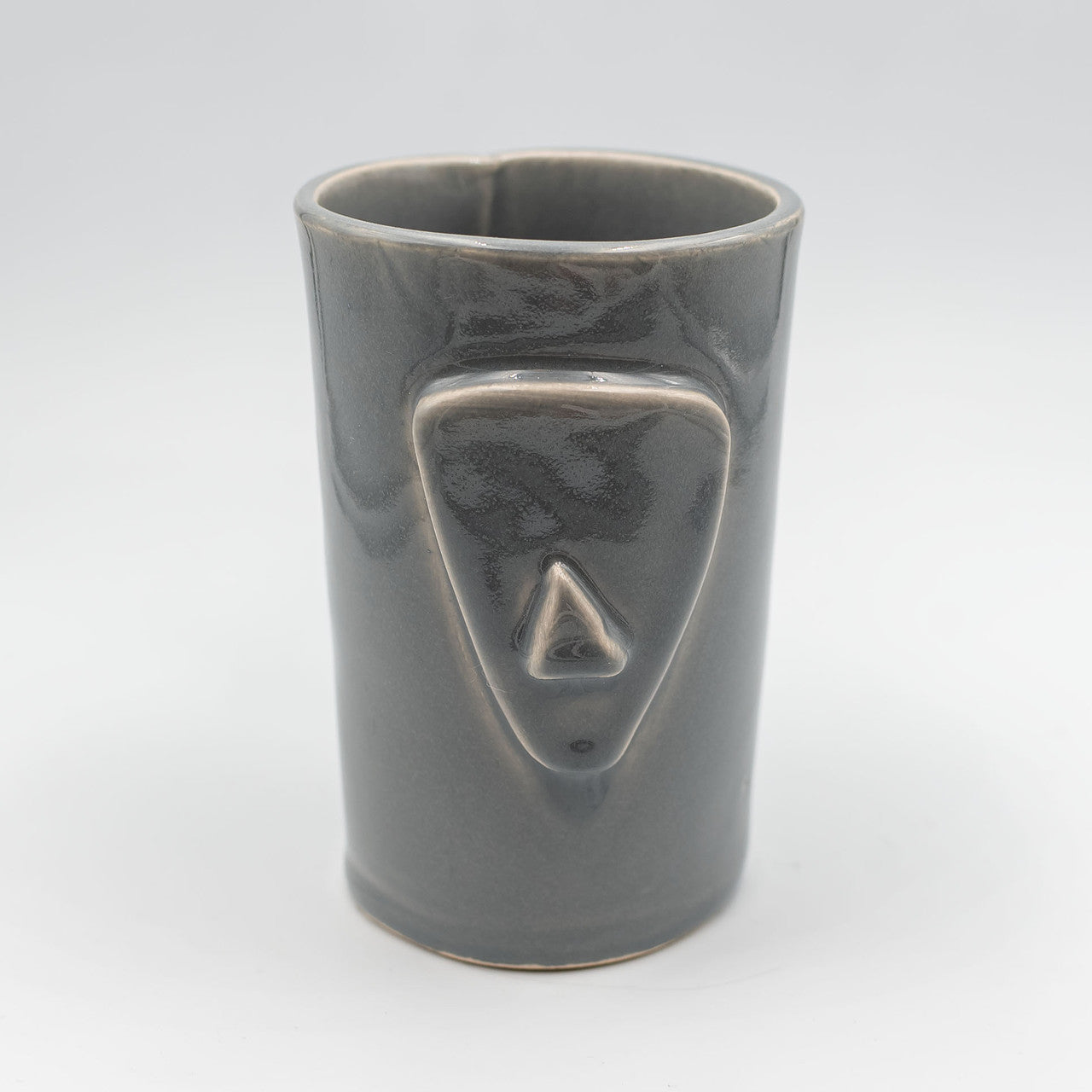 Cycladian Style, Large Ceramic Mug in Mineral Gray