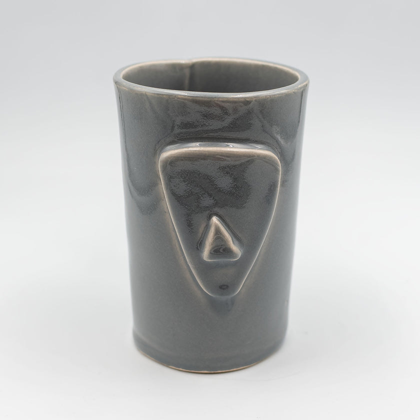 Cycladian Style, Large Ceramic Mug in Mineral Gray