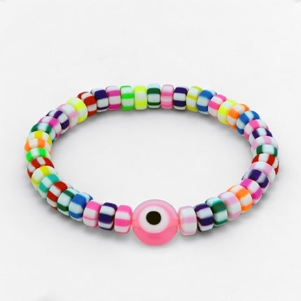 Tereza of Naxos Colorful Candy Pink Evil Eye Bracelet Jewellery 29 € Tereza's Greek Concept Store