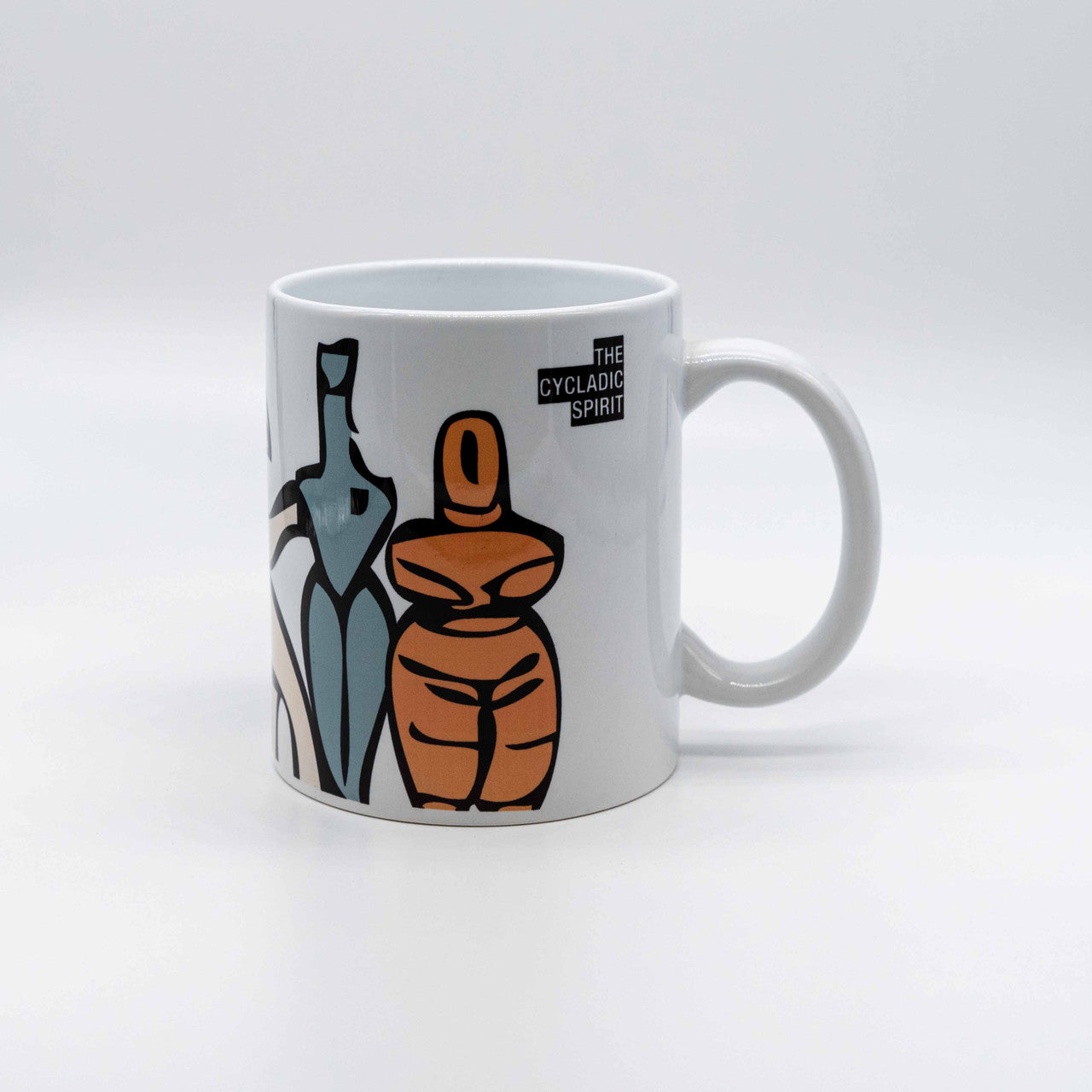 Colourful Cycladic Art Porcelain Mug