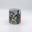 Colourful Cycladic Art Porcelain Mug
