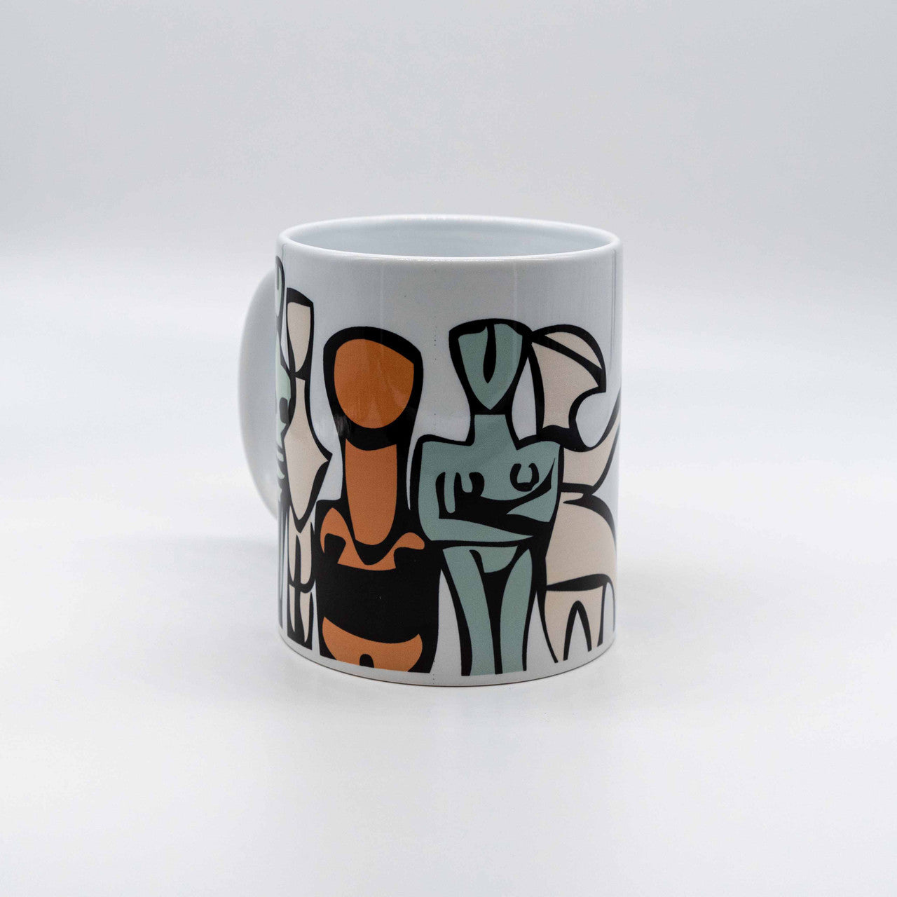 Colourful Cycladic Art Porcelain Mug