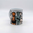 Colourful Cycladic Art Porcelain Mug