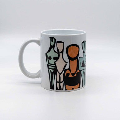 Colourful Cycladic Art Porcelain Mug