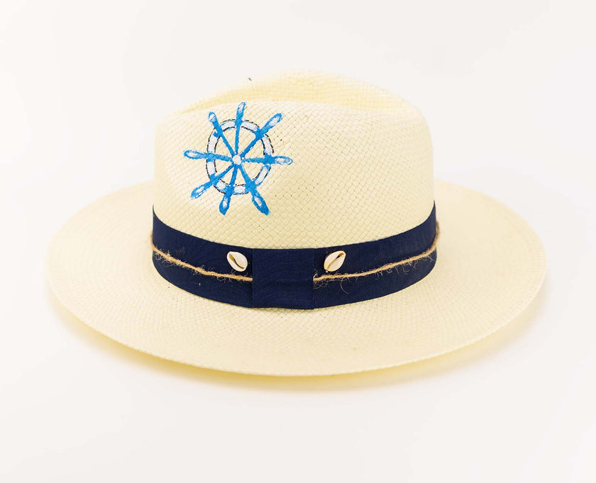Come Sail With Me, Fedora, Hand-painted Hat