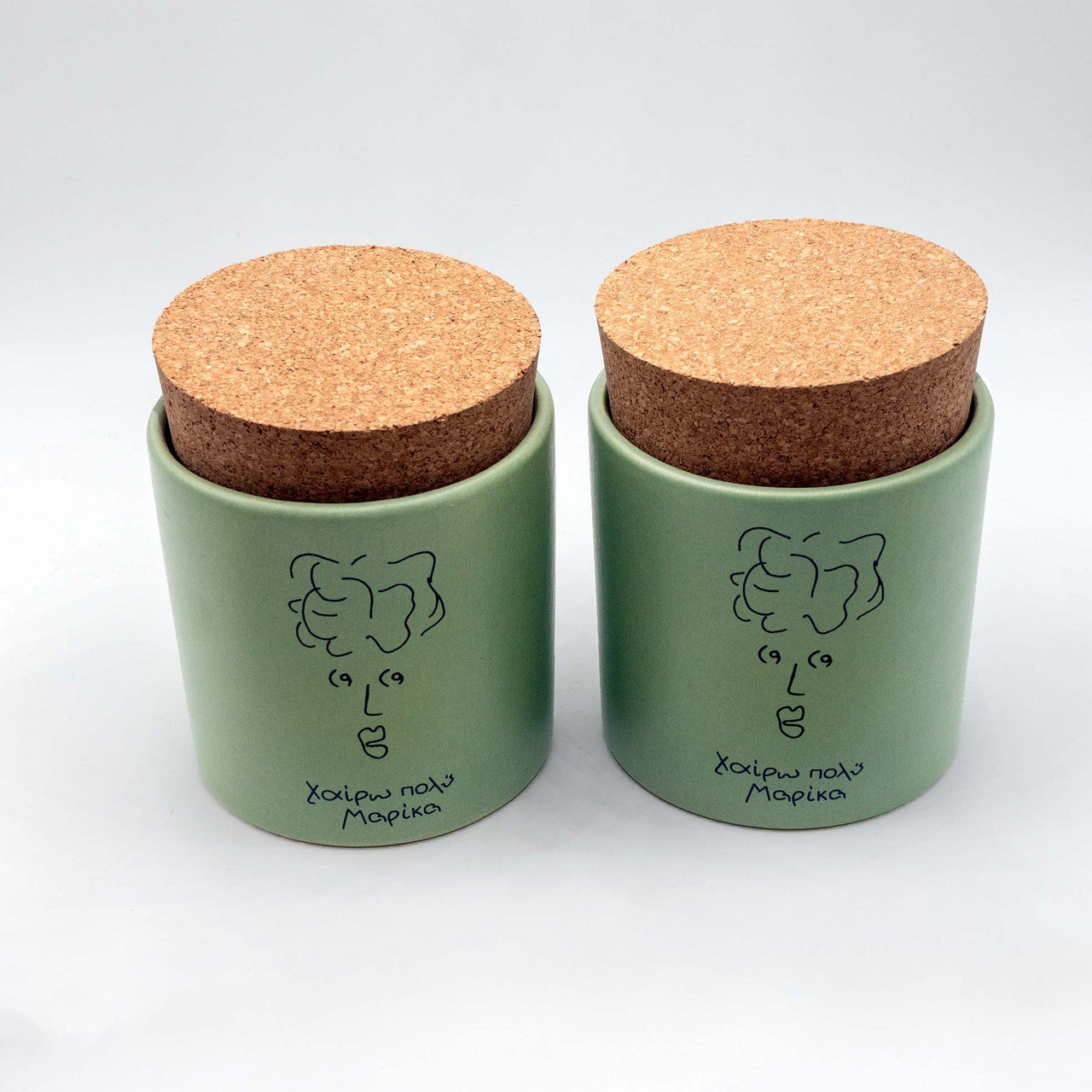 Set of 2 Meet Marika Sugar/Coffee Jar styled view