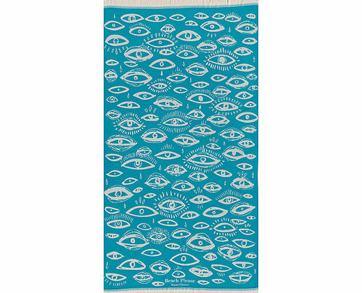 Eye Spy, Premium Cotton Beach Towel