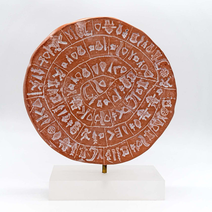 Phaistos Disc on a stand, Handcrafted Art image 5