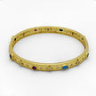 Zirconia Dream Gold Bangle Handcrafted in Greece