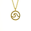 Gold Sea Wave Necklace