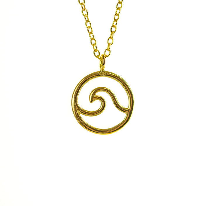 Gold Sea Wave Necklace