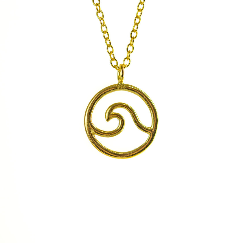 Gold Sea Wave Necklace