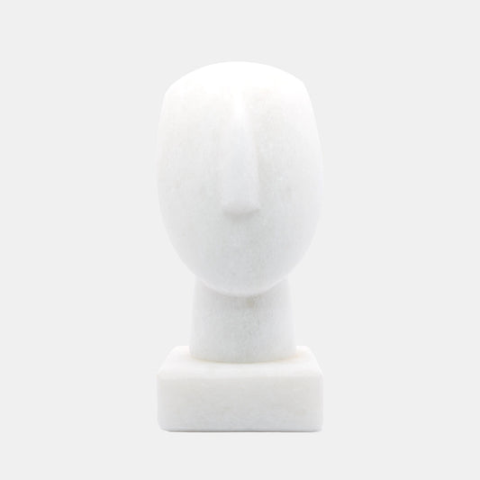 Exquisite, artisan-crafted Naxos marble statue, the Round Spedos Head figurine radiates with the enduring beauty of Cycladic design, a testament to ancient Greek art's minimalist yet sophisticated style