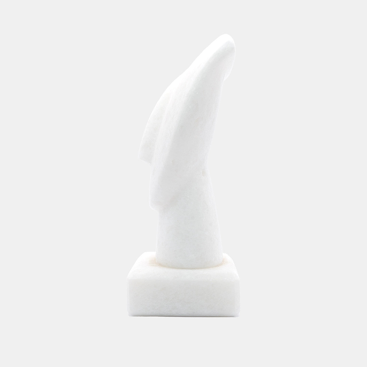 Handmade Cycladic Head Sculpture – Round Spedos Naxos Marble